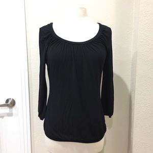 Banana Republic 3/4 sleeve puff sleeve and hem top